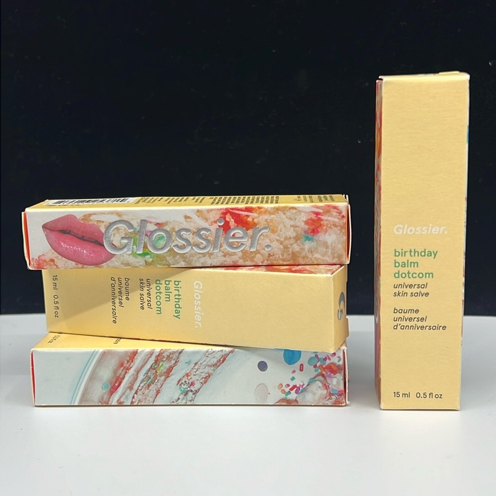 Glossier Birthday Balm Dotcom Universal Skin Salve 15mL tube original formula